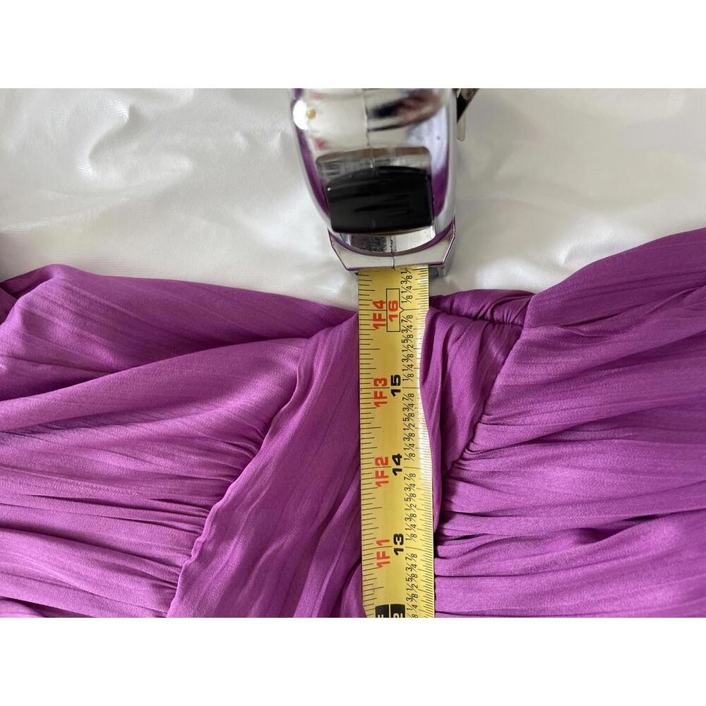 Anthropologie - Chic V-neck Short Purple Mini Dress with Flowy Sleeve, size 10 - Picture 11 of 12